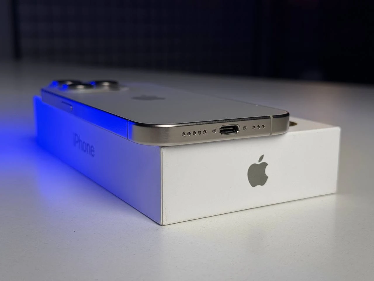 Б/У Apple iPhone 15 Pro 128GB Natural Titanium (MTUX3) - Состояние: идеальный | Аккумулятор: 91% | Комплектация: полный | Гарантія: 3 мес.