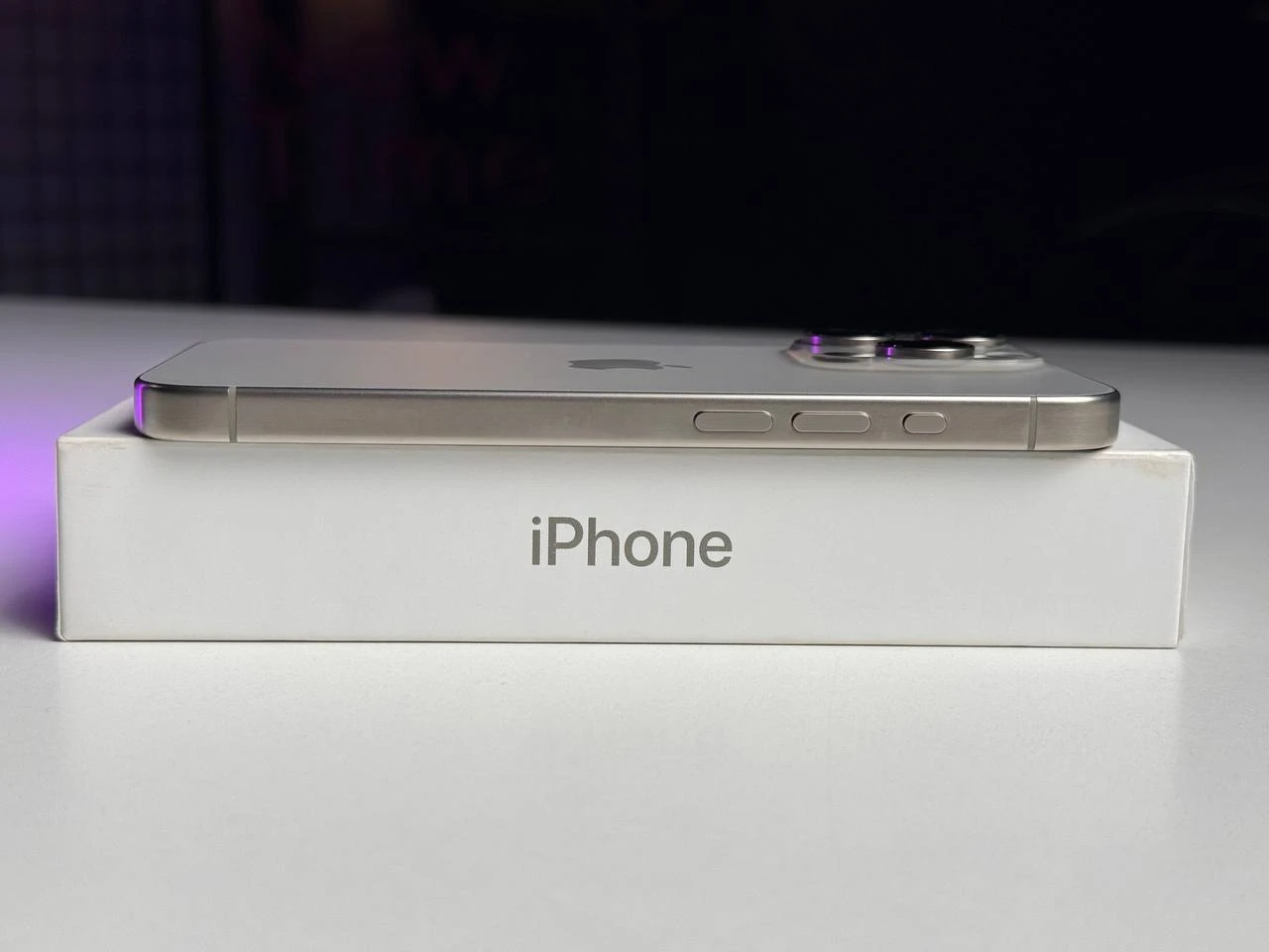 Б/У Apple iPhone 15 Pro 256GB Natural Titanium eSim (MTQU3) - Состояние: идеальный | Аккумулятор: 91% | Комплектация: полный | Гарантія: 3 мес.