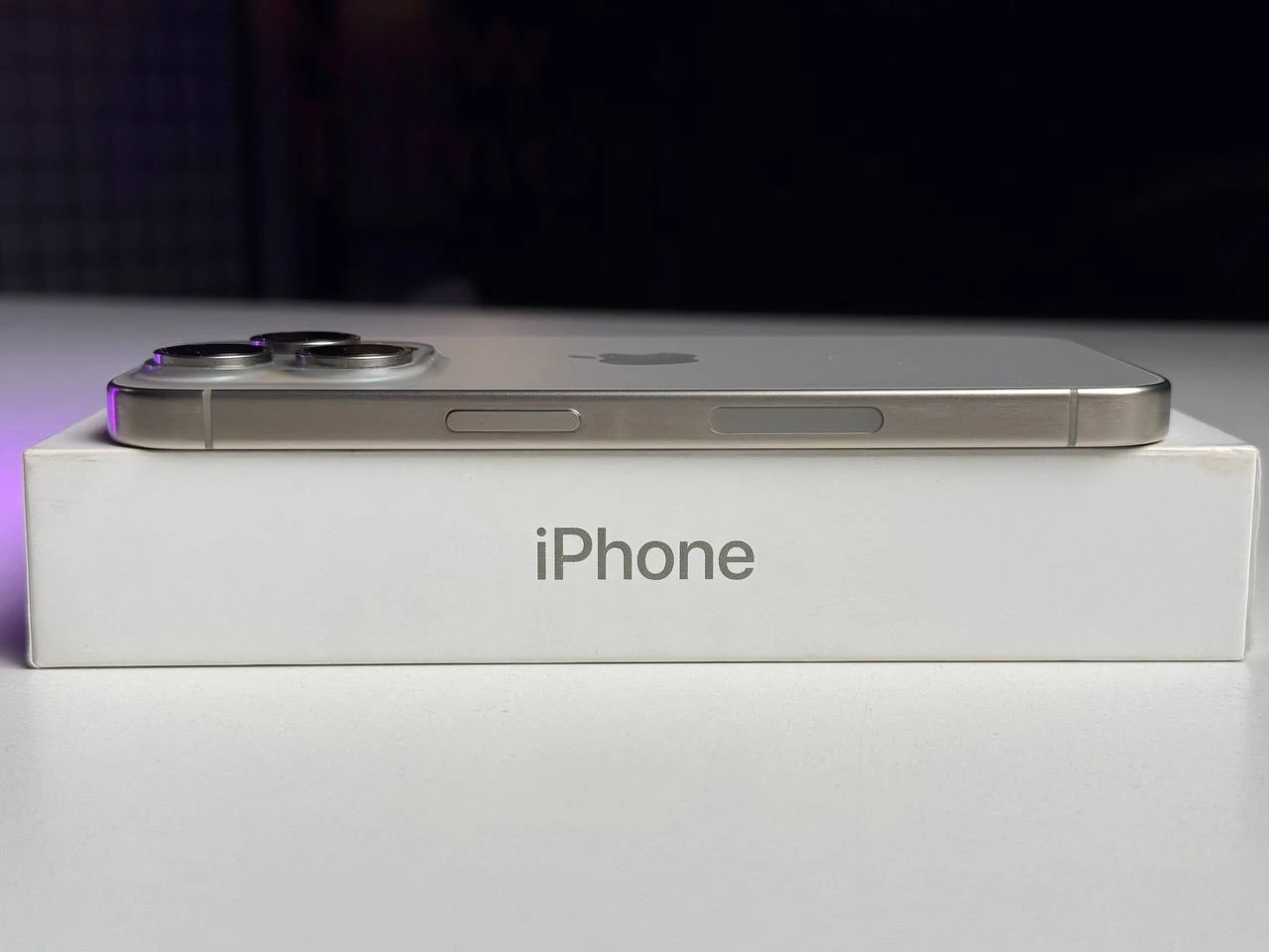 Б/У Apple iPhone 15 Pro 256GB Natural Titanium eSim (MTQU3) - Состояние: идеальный | Аккумулятор: 91% | Комплектация: полный | Гарантія: 3 мес.