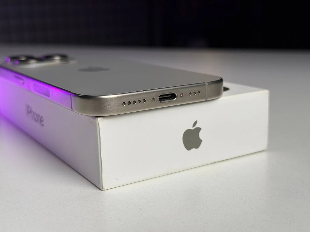 Б/У Apple iPhone 15 Pro 256GB Natural Titanium eSim (MTQU3) - Состояние: идеальный | Аккумулятор: 91% | Комплектация: полный | Гарантія: 3 мес.