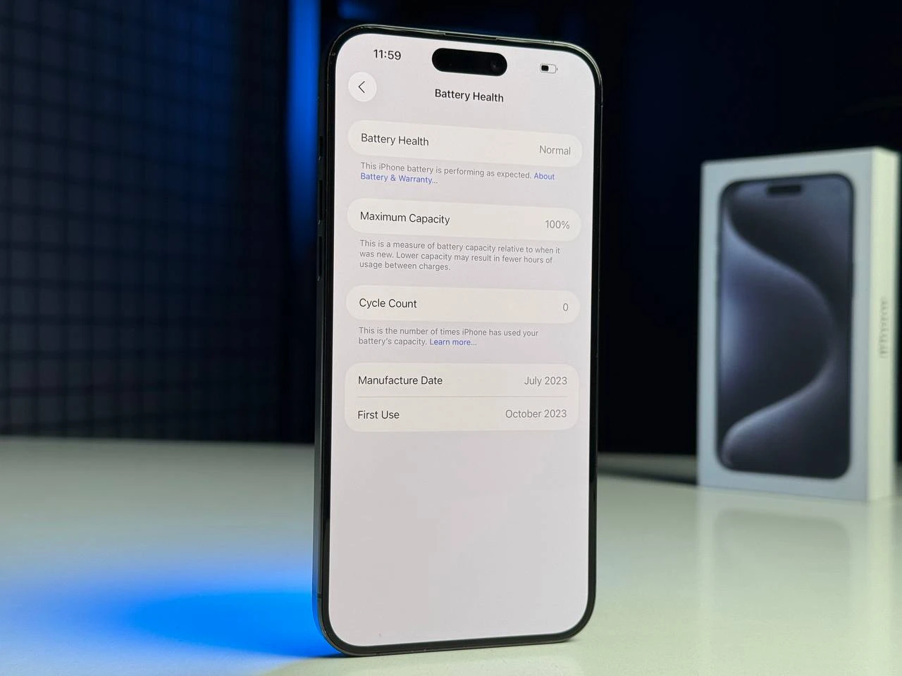 ВЖИВАНИЙ Apple iPhone 15 Pro Max 256GB Blue Titanium eSim (MU693) - Стан: гарний | Акумулятор: 100% | Комплектація: повний | Гарантія: 3 міс.