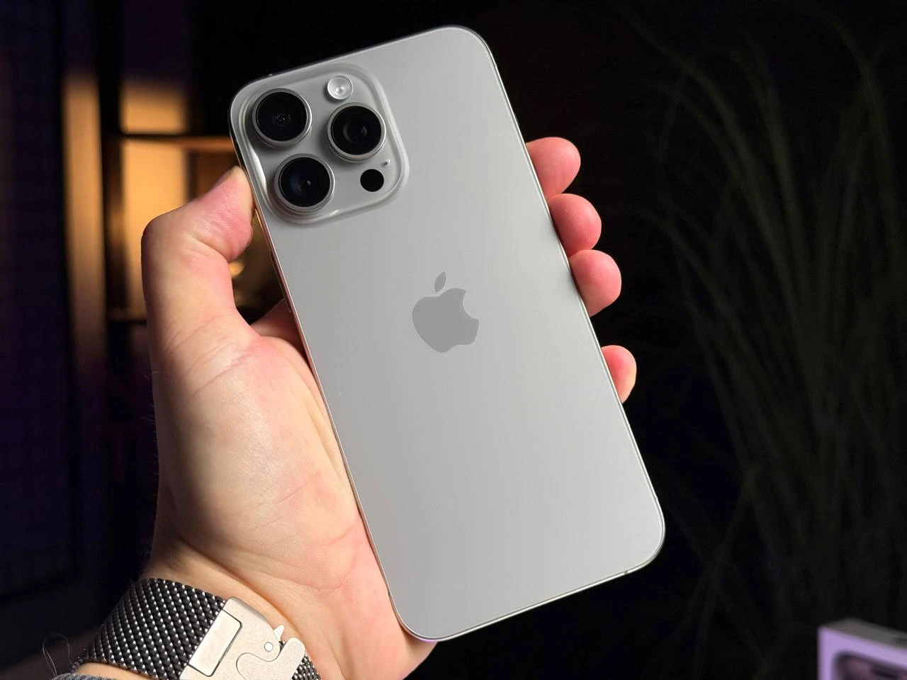 Б/У Apple iPhone 15 Pro Max 256GB Natural Titanium (MU793) - Состояние: хороший | Аккумулятор: 86% | Комплектация: полный | Гарантія: 3 мес.