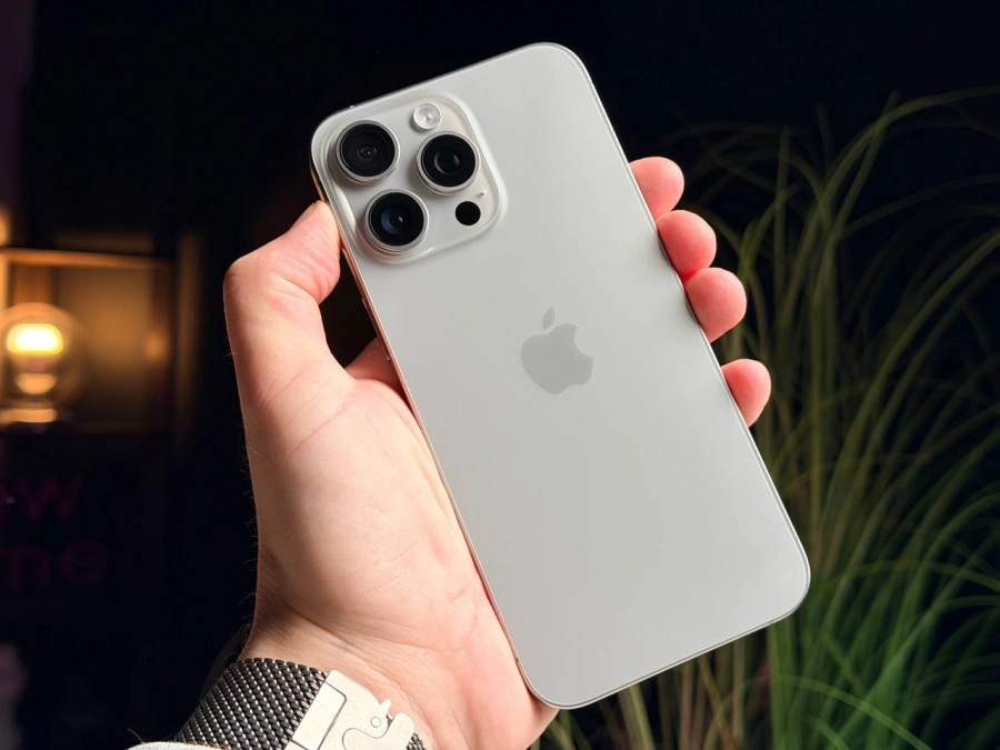 Б/У Apple iPhone 15 Pro Max 256GB Natural Titanium (MU793) - Состояние: идеальный | Аккумулятор: 89% | Комплектация: полный | Гарантія: 3 мес.