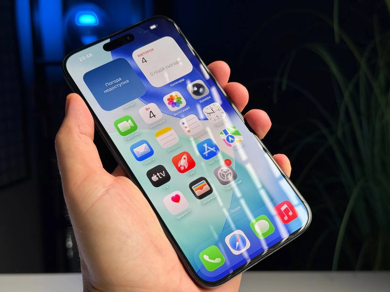 ВЖИВАНИЙ Apple iPhone 15 Pro Max 512GB Blue Titanium (MU7F3) - Стан: гарний | Акумулятор: 86% | Комплектація: повний | Гарантія: 3 міс.