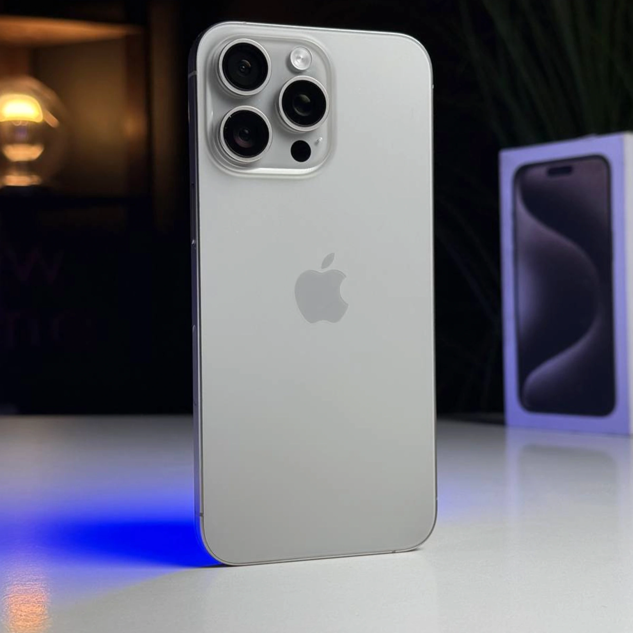 Б/У Apple iPhone 15 Pro Max 512GB Natural Titanium eSim (MU6D3) - Состояние: хороший | Аккумулятор: 100% | Комплектация: полный | Гарантія: 3 мес.