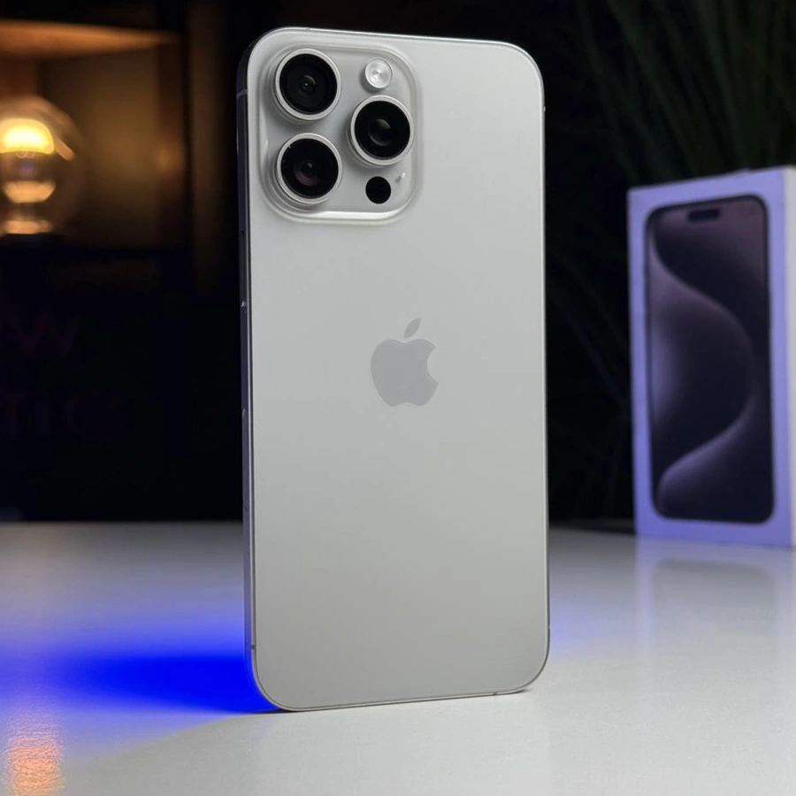 ВЖИВАНИЙ Apple iPhone 15 Pro Max 512GB Natural Titanium eSim (MU6D3) - Стан: гарний | Акумулятор: 100% | Комплектація: повний | Гарантія: 3 міс.