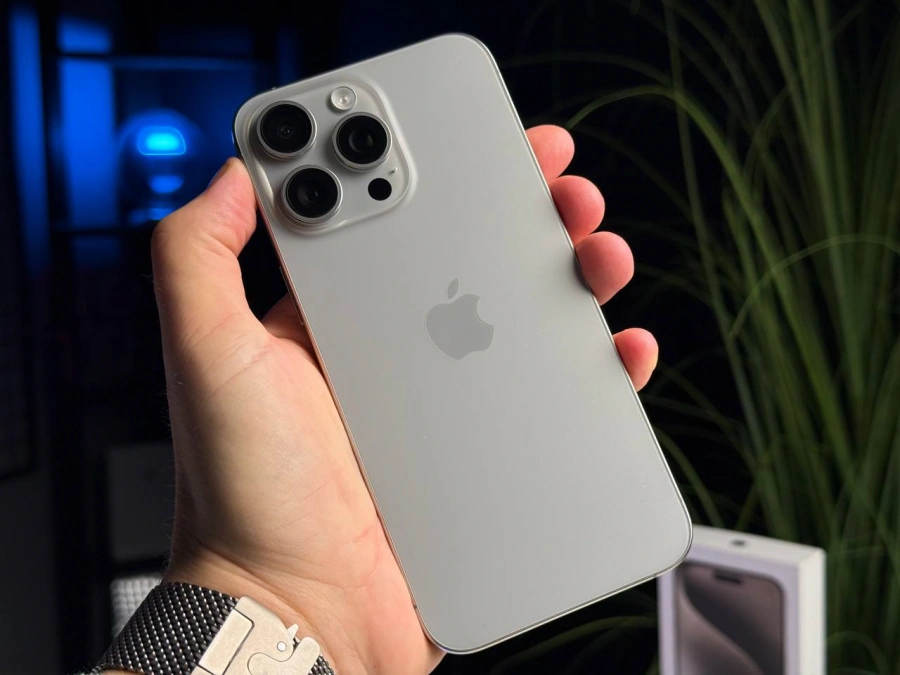 ВЖИВАНИЙ Apple iPhone 15 Pro Max 512GB Natural Titanium (MU7E3) - Стан: гарний | Акумулятор: 86% | Комплектація: повний | Гарантія: 3 міс.