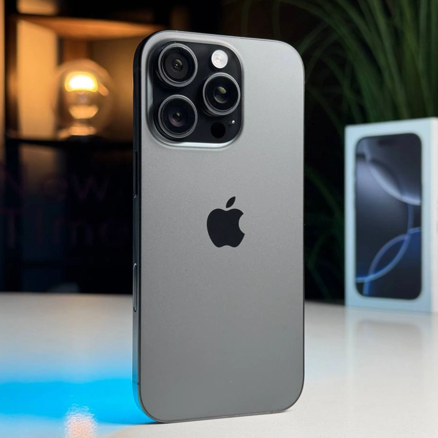 ВЖИВАНИЙ Apple iPhone 16 Pro 128GB Black Titanium (MYND3) - Стан: гарний | Акумулятор: 100% | Комплектація: повний | Гарантія: 3 міс.