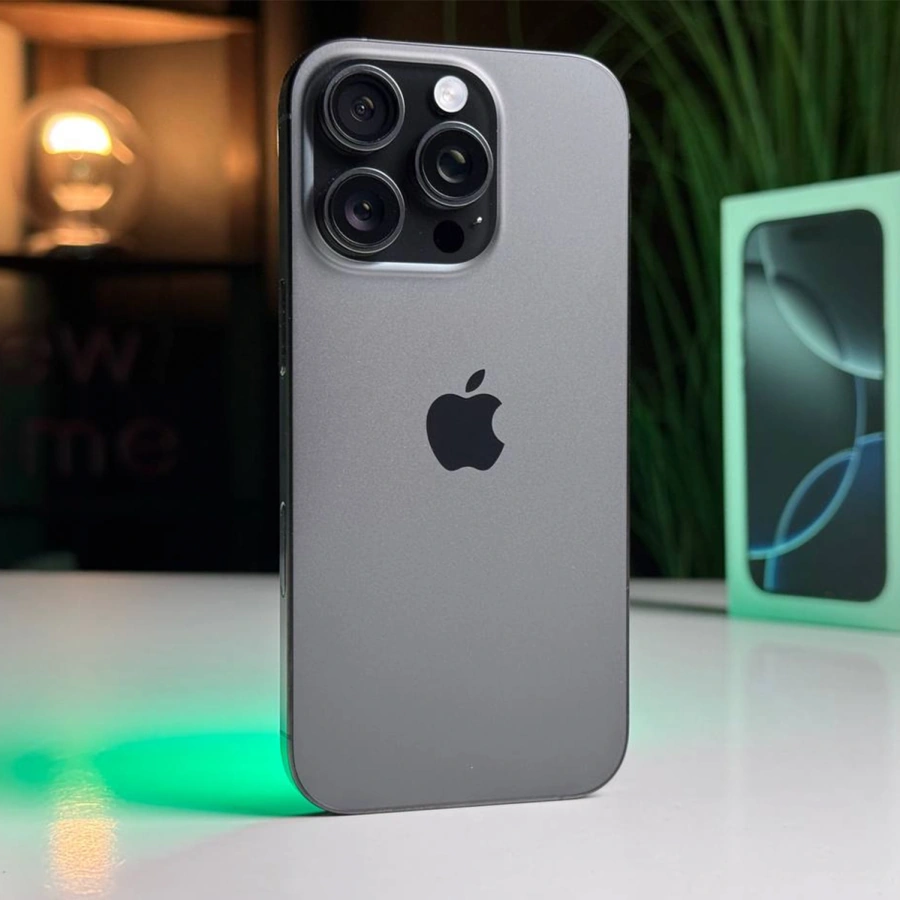 ВЖИВАНИЙ Apple iPhone 16 Pro 128GB Black Titanium (MYND3) - Стан: гарний | Акумулятор: 100% | Комплектація: повний | Гарантія: 3 міс.
