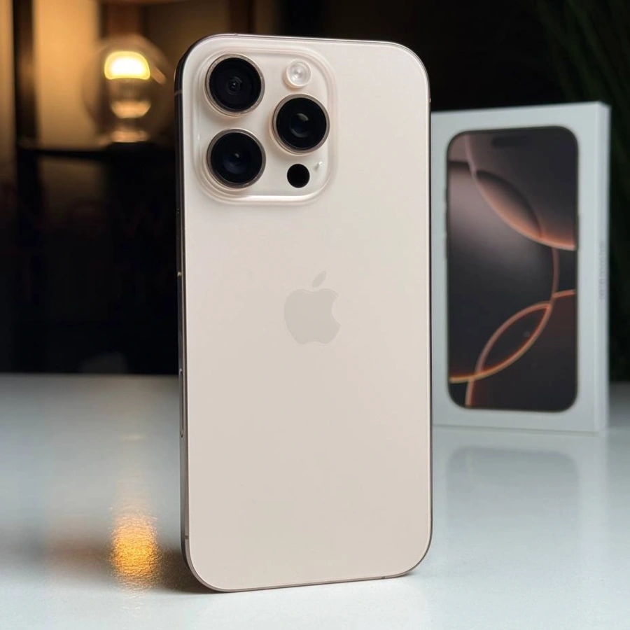 ВЖИВАНИЙ Apple iPhone 16 Pro 256GB Desert Titanium (MYNK3) - Стан: ідеальний | Акумулятор: 98% | Комплектація: повний | Гарантія: 3 міс.