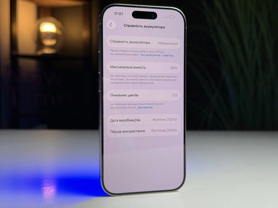 ВЖИВАНИЙ Apple iPhone 16 Pro 512GB Natural Titanium (MYNQ3) - Стан: гарний | Акумулятор: 99% | Комплектація: повний | Гарантія: 3 міс.