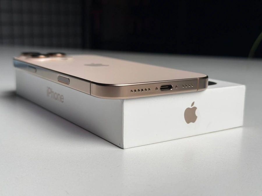 Б/У Apple iPhone 16 Pro Max 512GB eSim Desert Titanium (MYW93) - Состояние: идеальный | Аккумулятор: 94% | Комплектация: полный | Гарантія: 1 мес.