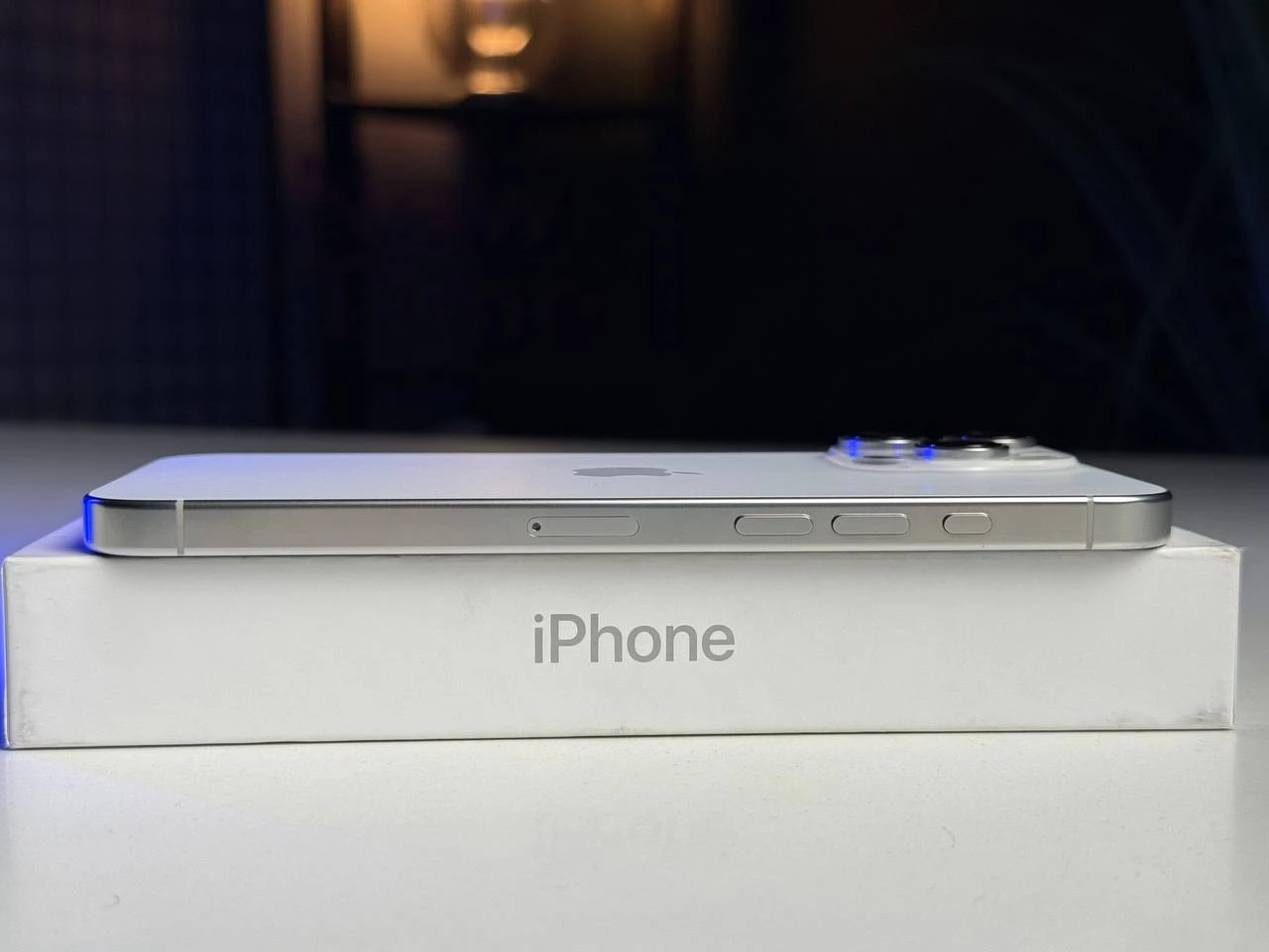 Б/У Apple iPhone 16 Pro Max 512GB White Titanium (MYX13) - Состояние: хороший | Аккумулятор: 91% | Комплектация: полный | Гарантія: 3 мес.