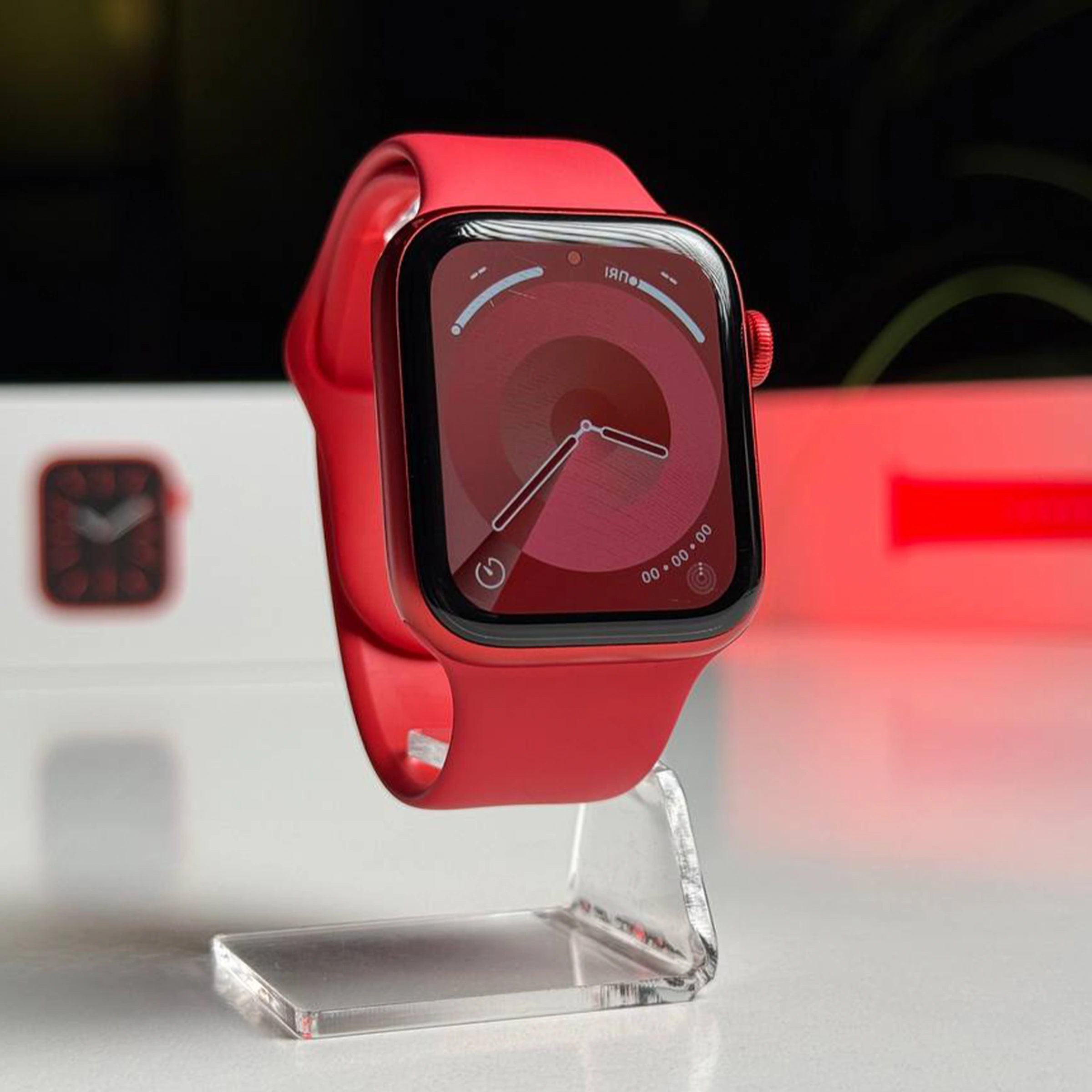 ВЖИВАНИЙ Apple Watch Series 6 GPS 44mm (PRODUCT) RED Aluminum Case with (PRODUCT) RED Sport Band (M00M3) - Стан: гарний | Акумулятор: 86% | Комплектація: повний | Гарантія: 3 міс.