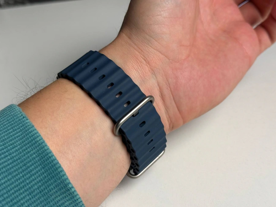 Б/У Apple Watch Ultra 2 GPS + Cellular 49mm Titanium Case with Blue Ocean Band (MREG3) - Состояние: хороший | Аккумулятор: 100% | Комплектация: полный | Гарантія: 3 мес.