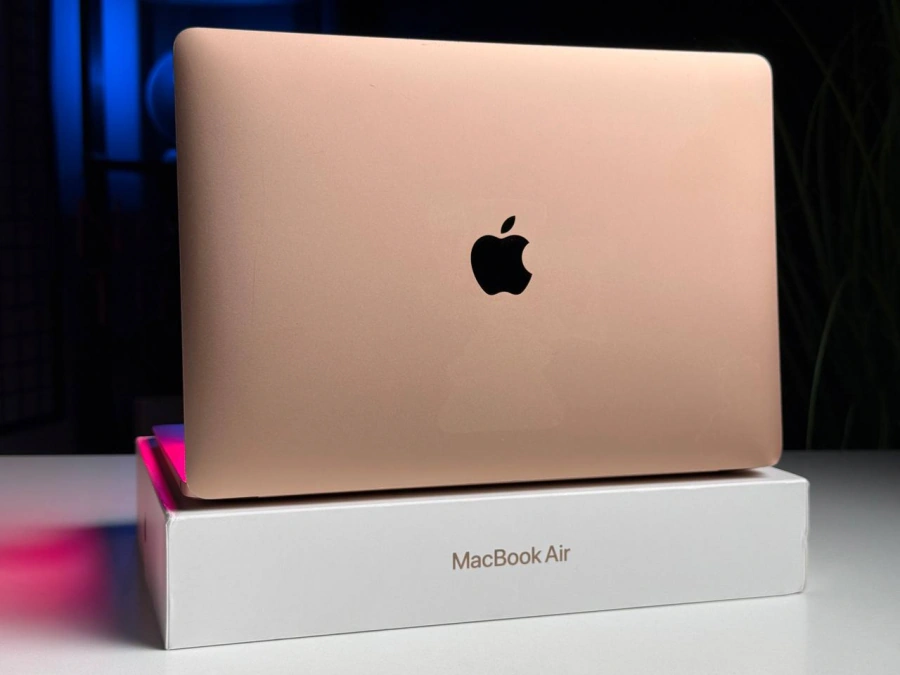 Б/У MacBook Air 13" M1/8CPU/7GPU/8GB/256GB Gold 2020 (MGND3) - Состояние: удовлетворительный | Аккумулятор: 83% | Комплектация: полный | Гарантія: 3 мес.