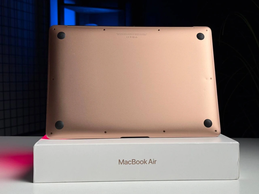 Б/У MacBook Air 13" M1/8CPU/7GPU/8GB/256GB Gold 2020 (MGND3) - Состояние: удовлетворительный | Аккумулятор: 83% | Комплектация: полный | Гарантія: 3 мес.