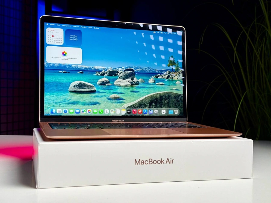 Б/У MacBook Air 13" M1/8CPU/7GPU/8GB/256GB Gold 2020 (MGND3) - Состояние: удовлетворительный | Аккумулятор: 83% | Комплектация: полный | Гарантія: 3 мес.