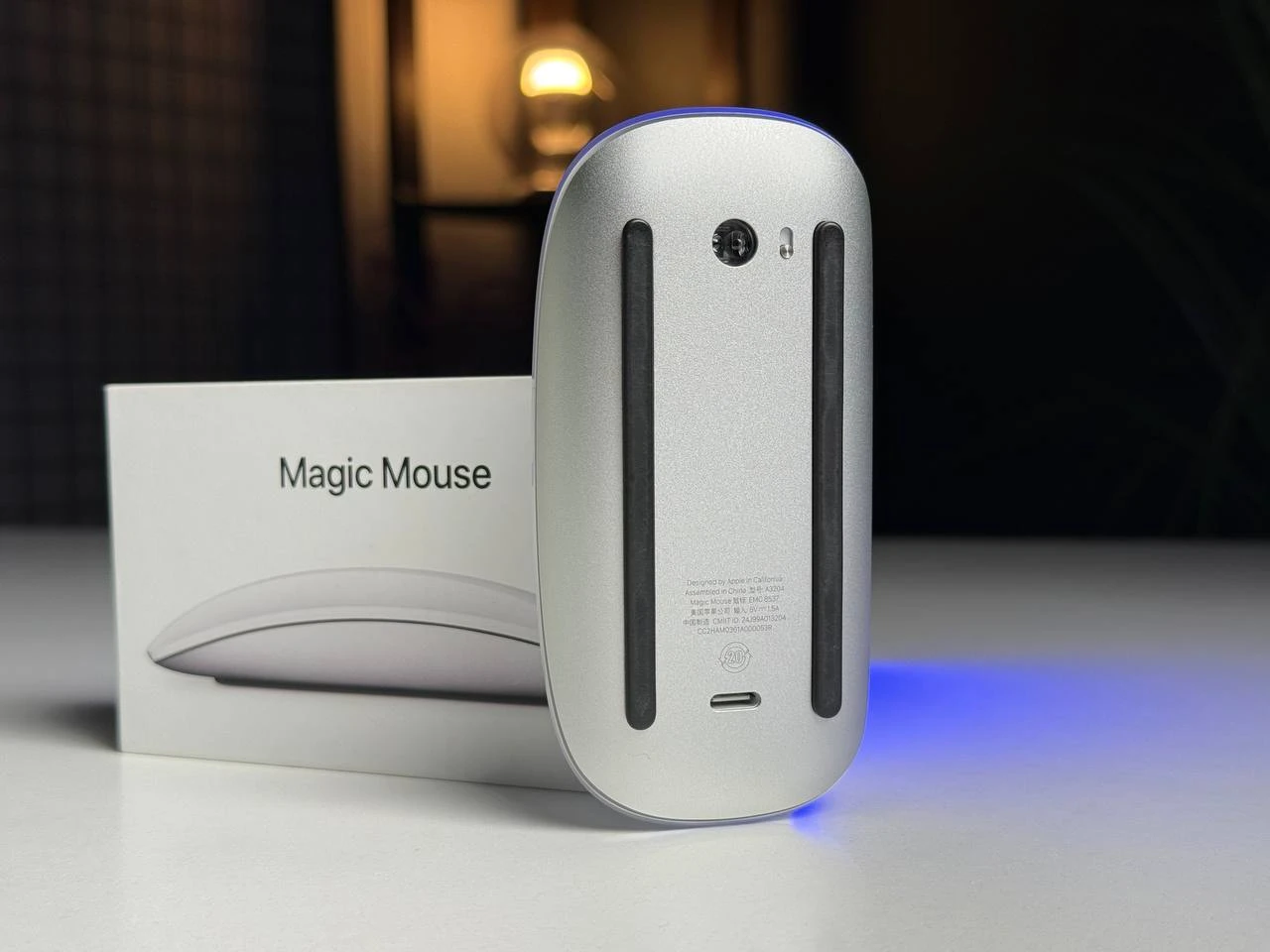 ВИТРИННАЯ Мышь Apple Magic Mouse [USB‑C] - White Multi-Touch Surface (MXK53) - Состояние: хорошее | Аккумулятор: 100% | Комплектация: полный | Гарантия: 3 мес.