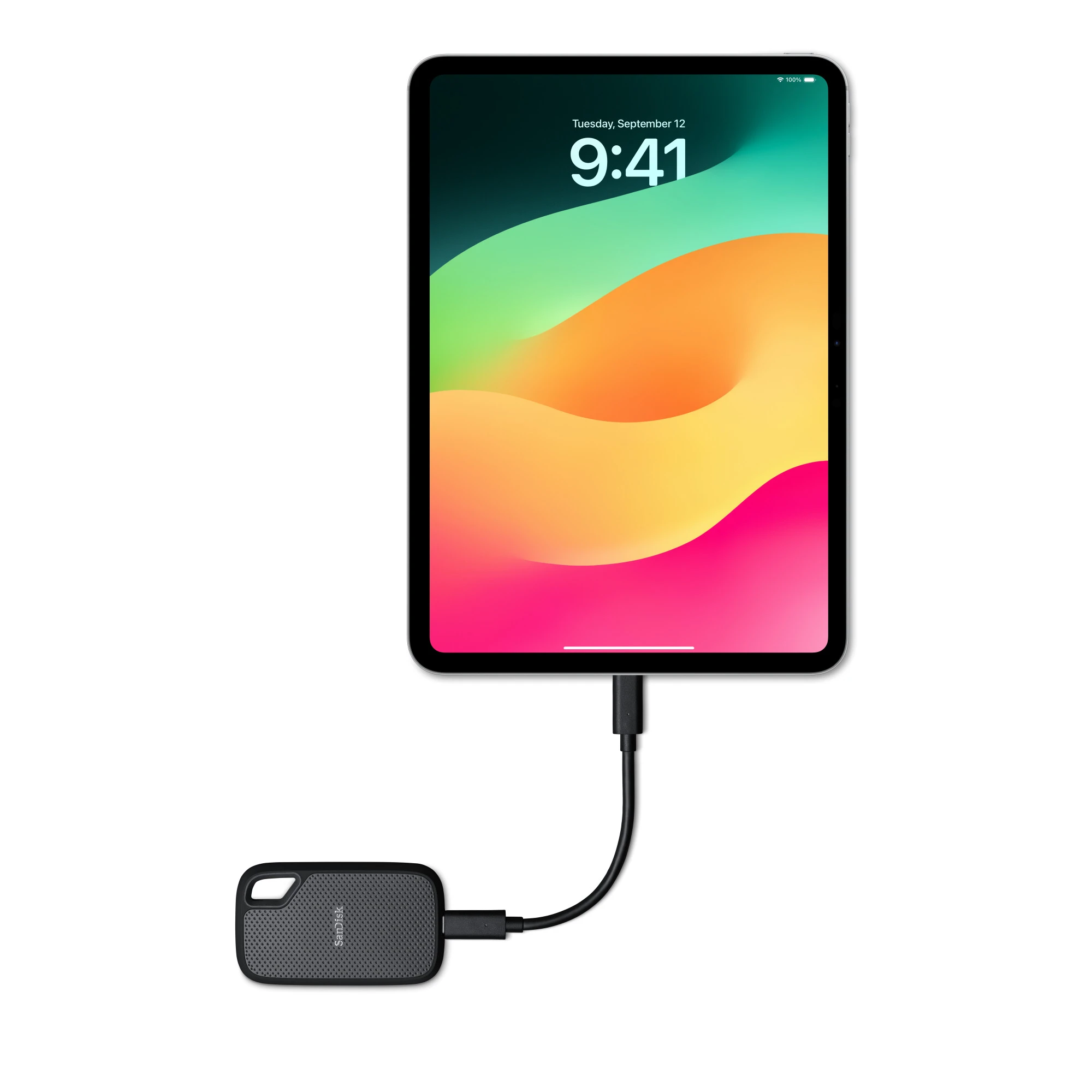 Внешний SSD накопитель SanDisk Extreme Portable 2TB - Black (SDSSDE62-2T00-GA0)