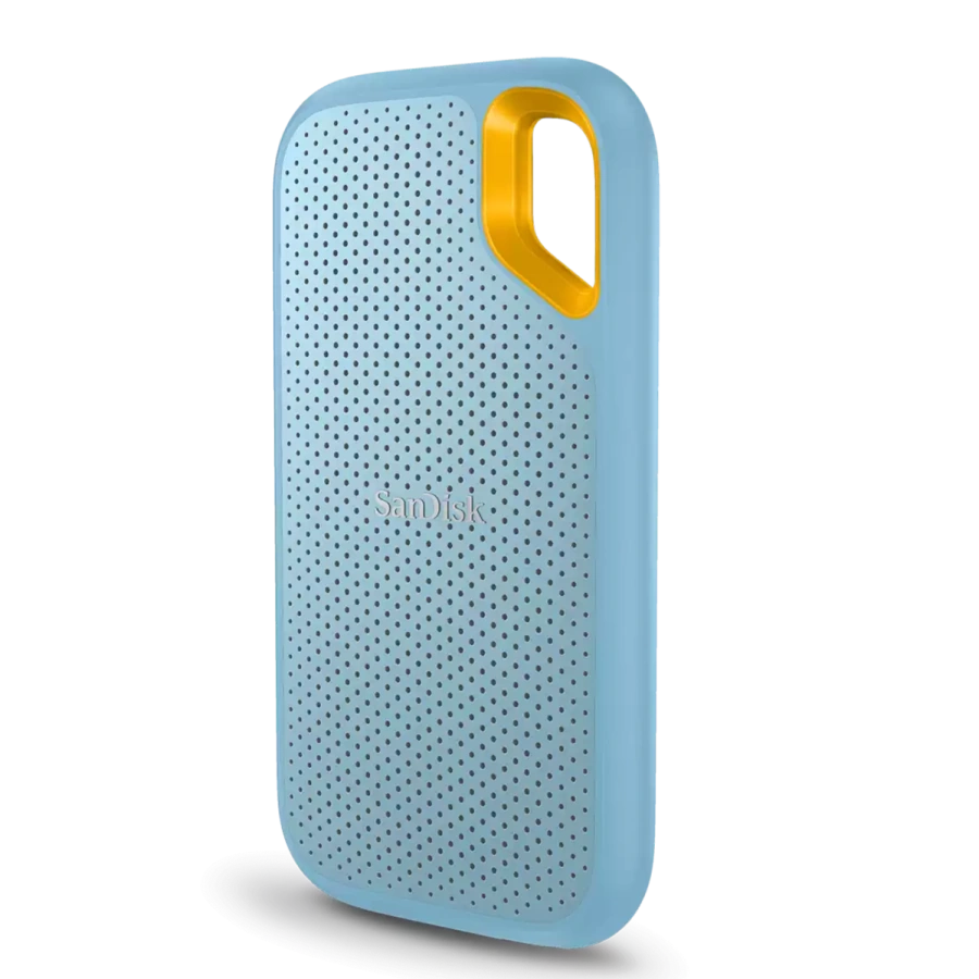 Зовнішній SSD накопичувач SanDisk Extreme Portable V2 2TB - Sky Blue (SDSSDE61-2T00-G25B)