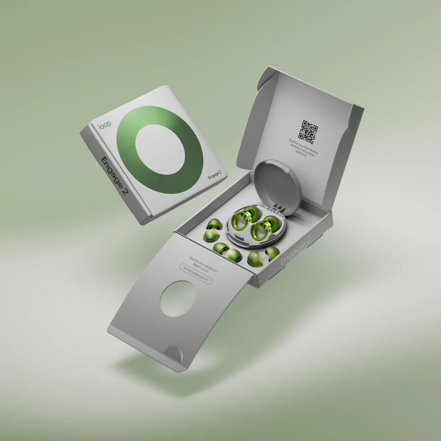 Беруши для контролируемой фильтрации шума Loop Engage 2 - Green