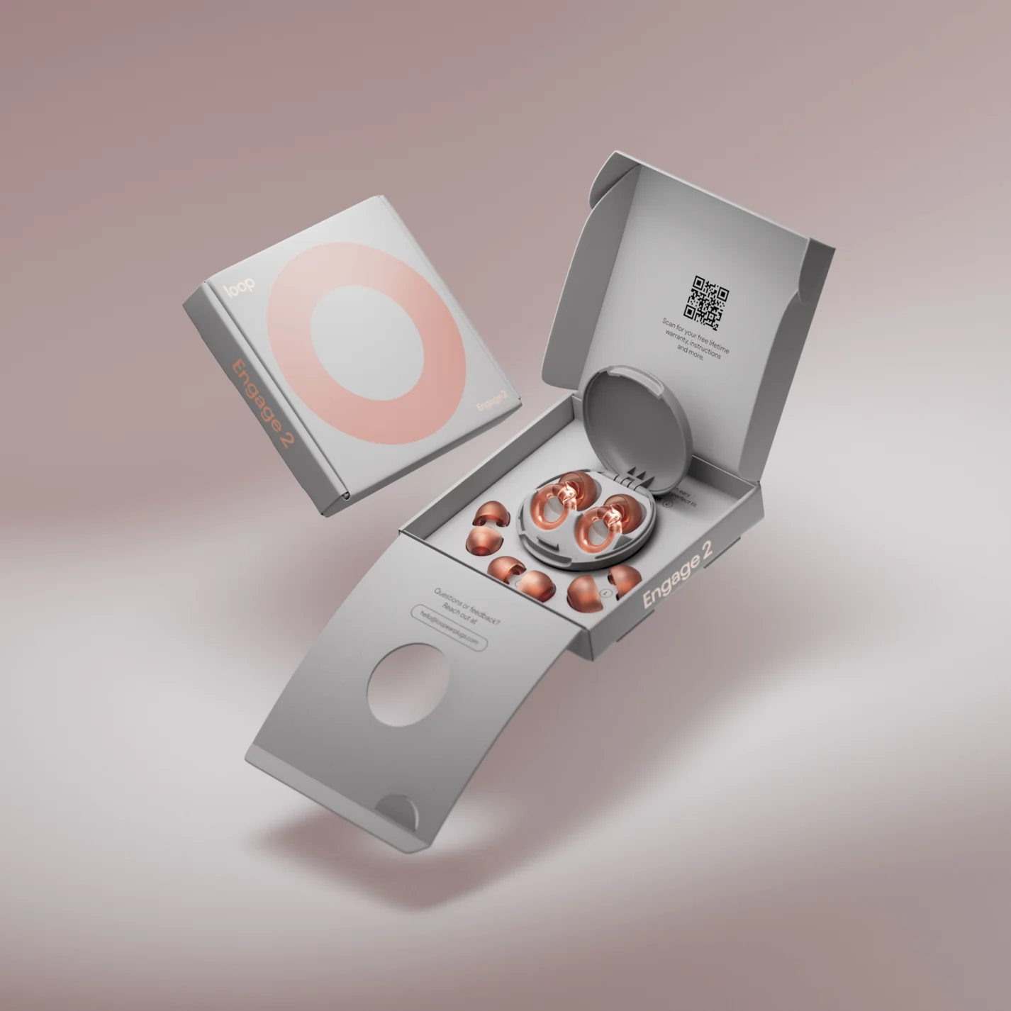 Беруши для контролируемой фильтрации шума Loop Engage 2 - Rose