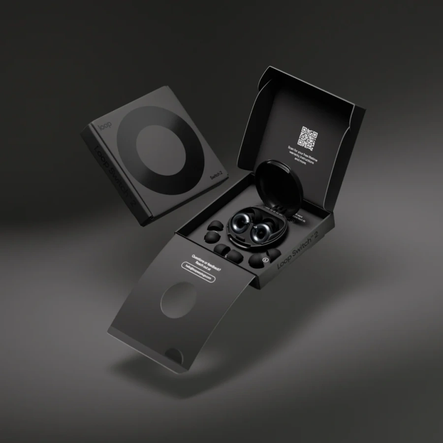 Беруши с регулируемым шумоподавлением Loop Switch 2 - Black (en-sw-blk-02)