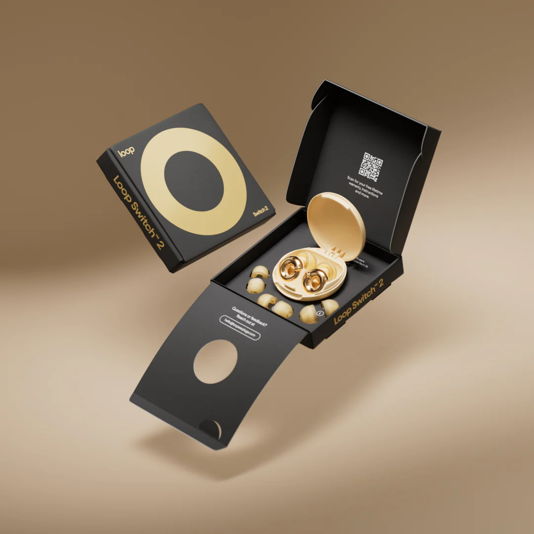 Беруши с регулируемым шумоподавлением Loop Switch 2 - Gold