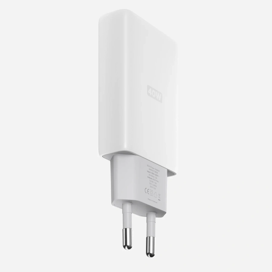 Блок живлення Nomad USB-C GaN 40W Slim EU Power Adapter - White (NM014728858)