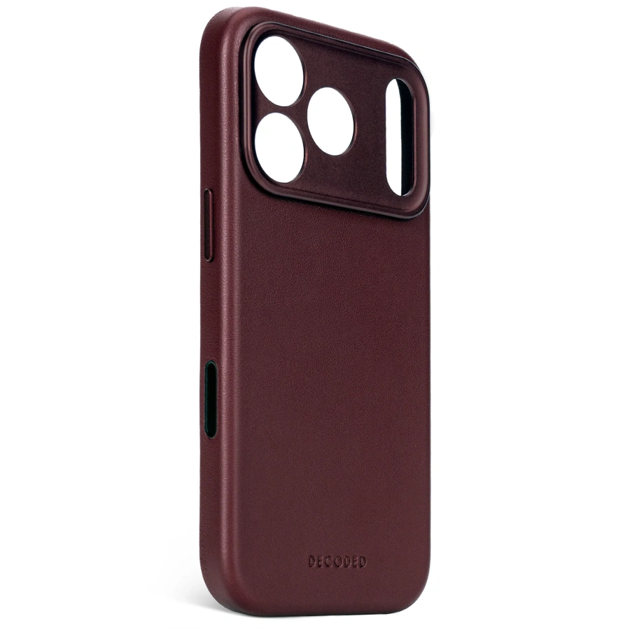 Чехол DECODED Leather Case for iPhone 17 Pro Max - Burgundy (D26IPO17PMBC1DY)