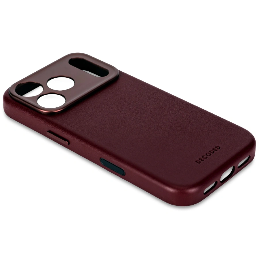 Чехол DECODED Leather Case for iPhone 17 Pro Max - Burgundy (D26IPO17PMBC1DY)