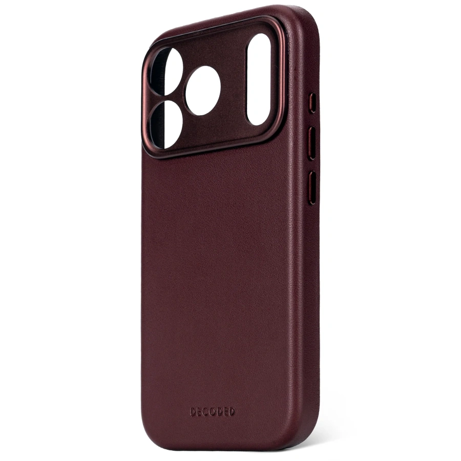 Чехол DECODED Leather Case for iPhone 17 Pro Max - Burgundy (D26IPO17PMBC1DY)