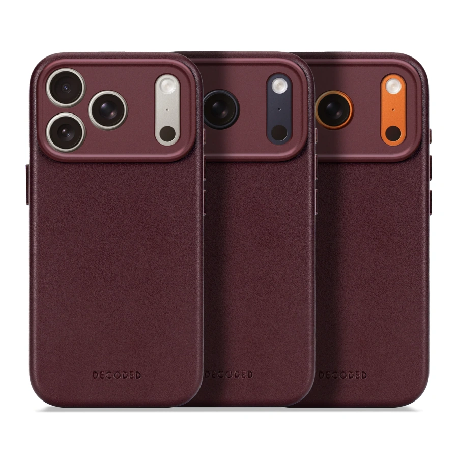Чехол DECODED Leather Case for iPhone 17 Pro Max - Burgundy (D26IPO17PMBC1DY)