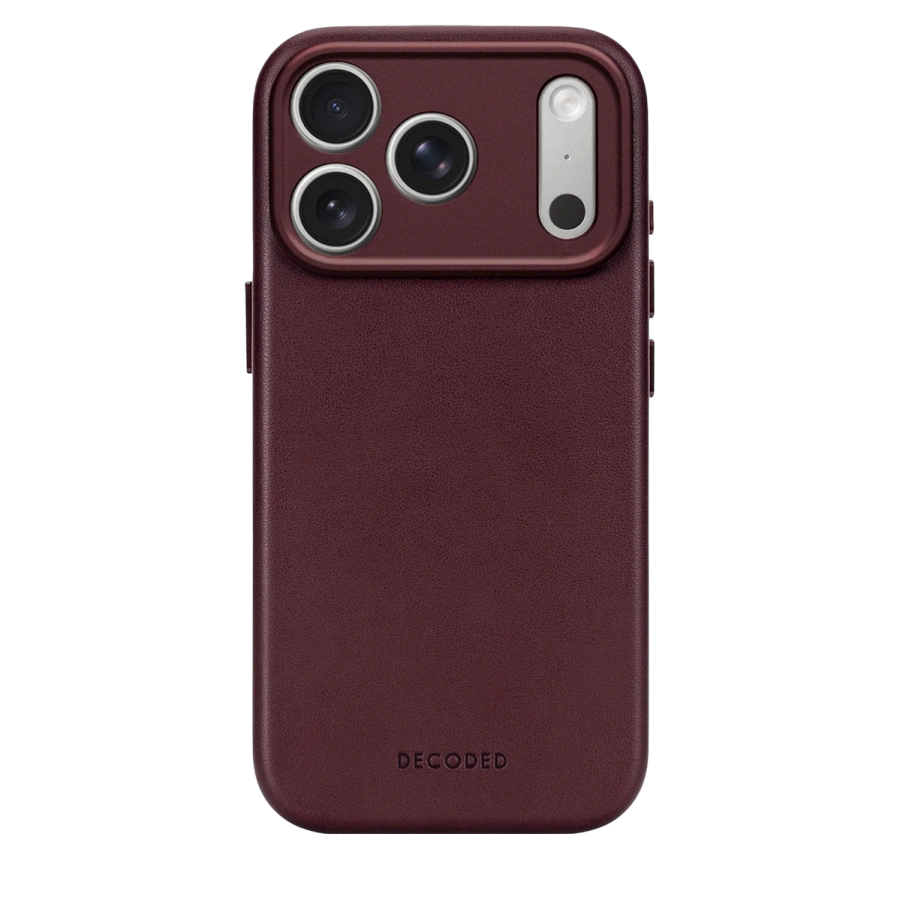 Чехол DECODED Leather Case for iPhone 17 Pro Max - Burgundy (D26IPO17PMBC1DY)