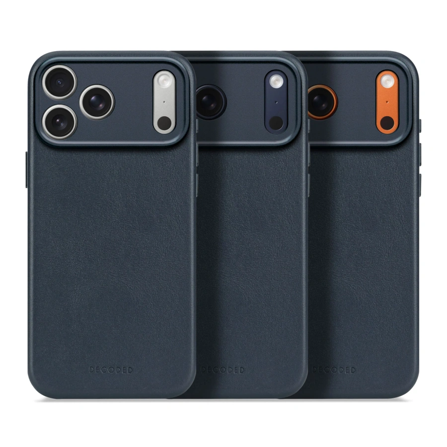 Чехол DECODED Leather Case for iPhone 17 Pro Max - Navy Shadow (D26IPO17PMBC1NW)