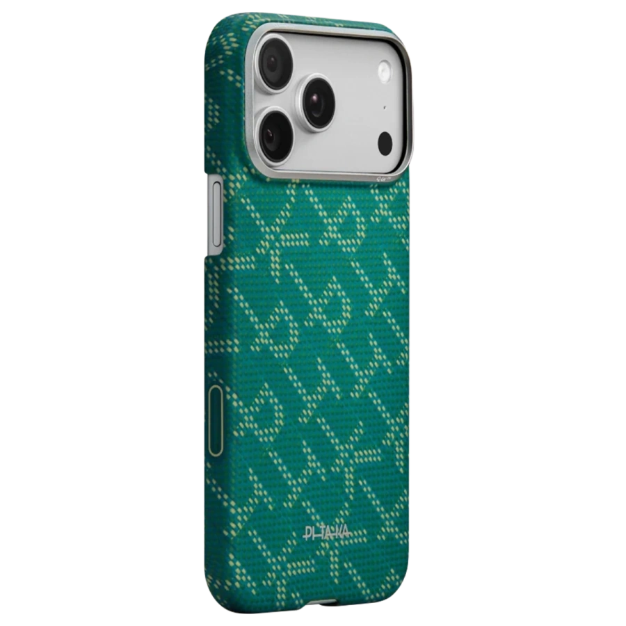Чохол Pitaka Edge Case with PitaTap for iPhone 17 Pro Max - Gold Green [PITAKA Leaping] (KI1701PTKP)