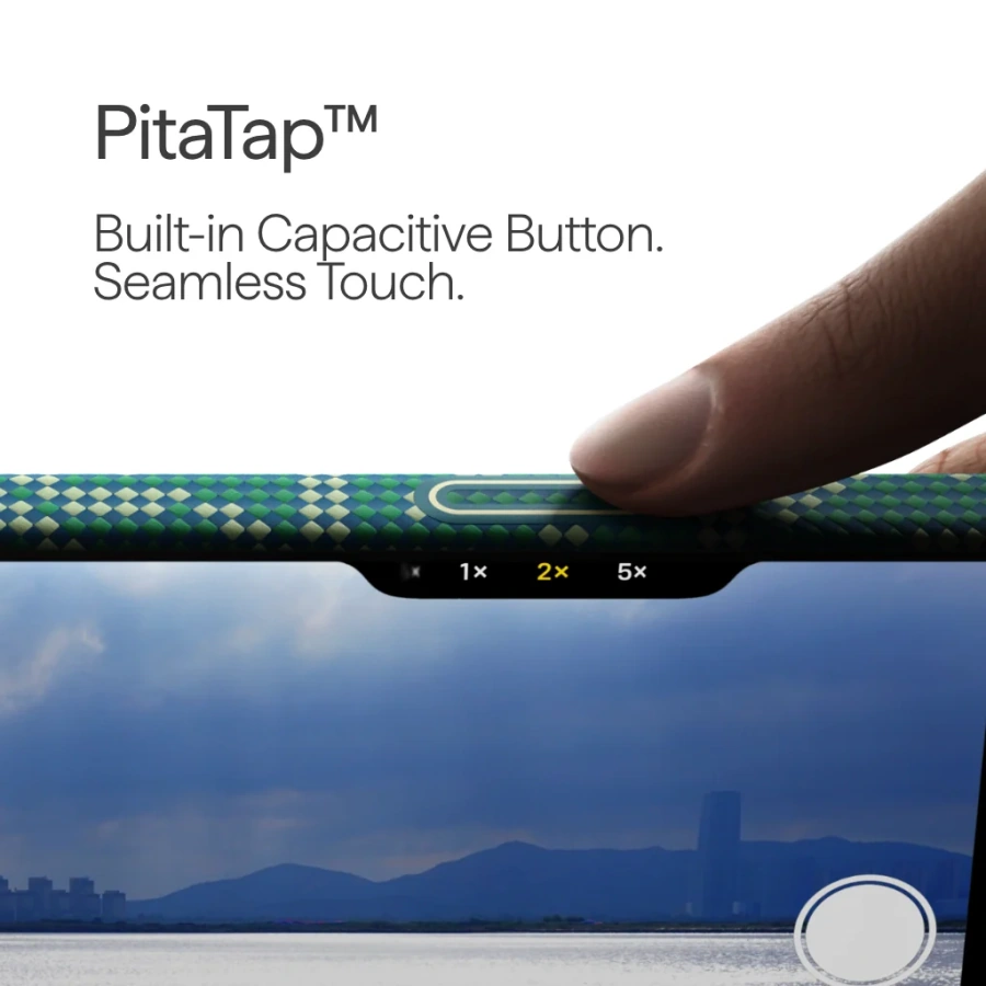 Чохол Pitaka Edge Case with PitaTap for iPhone 17 Pro Max - Gold Green [PITAKA Leaping] (KI1701PTKP)