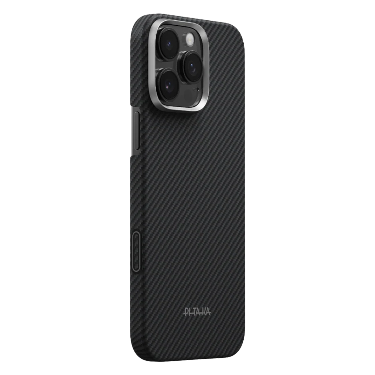 Чохол Pitaka Ultra-Slim Case Twill 600D with PitaTap for iPhone 16 Pro Max - Black/Grey (KI1602PAM)