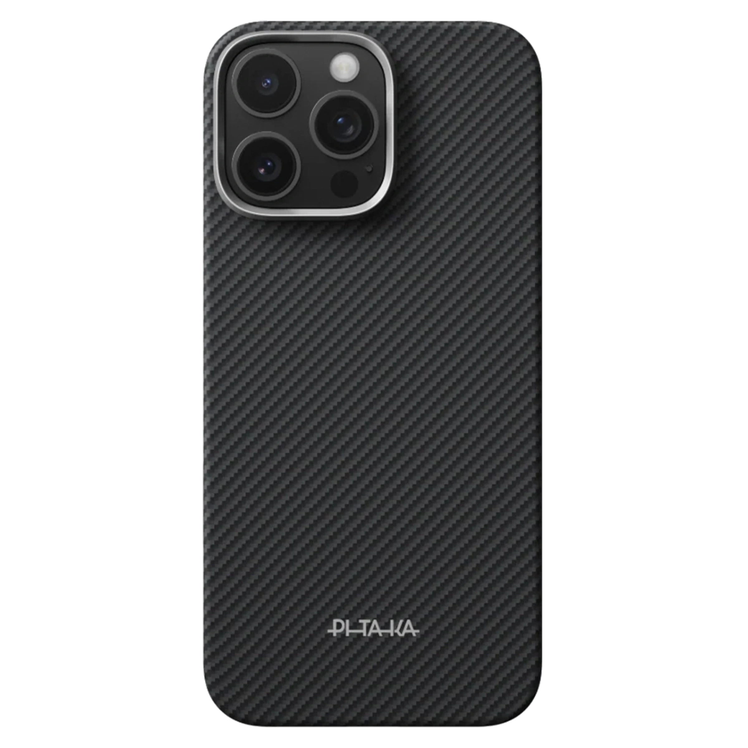 Чохол Pitaka Ultra-Slim Case Twill 600D with PitaTap for iPhone 16 Pro Max - Black/Grey (KI1602PAM)