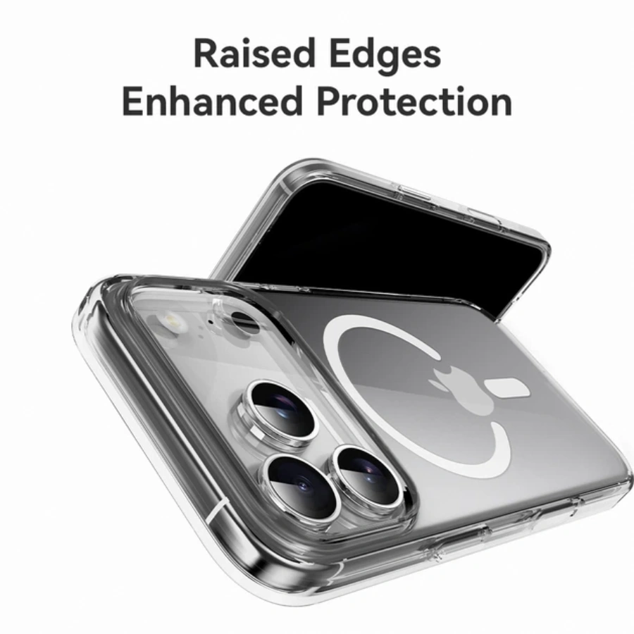 Чехол Rock Crystal Series Case with MagSafe for iPhone 17 Pro Max - Transparent