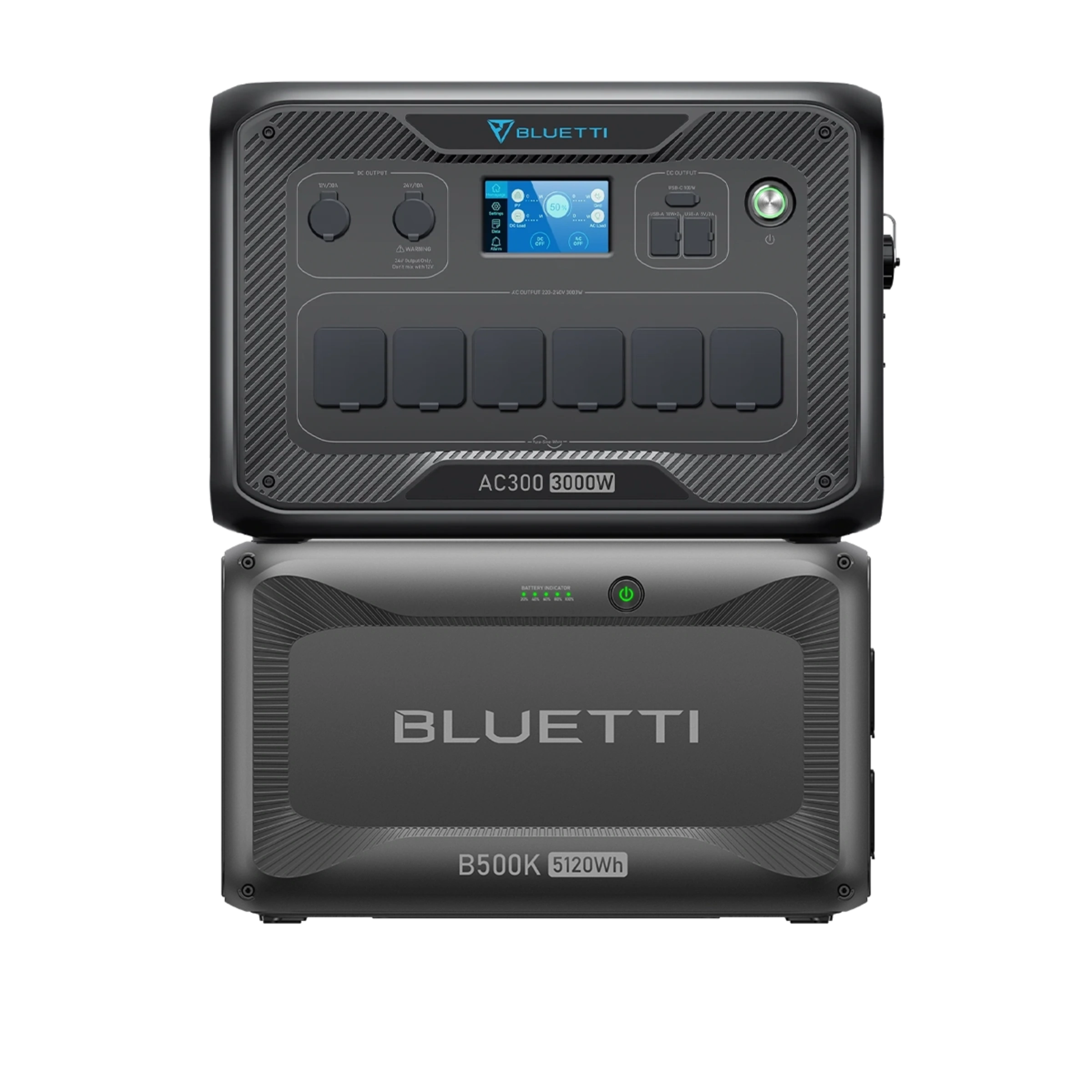Домашняя зарядная станция с дополнительной батареей BLUETTI AC300 + B500K Home Battery Backup | 5120Wh 3000W (AC300+B500K)