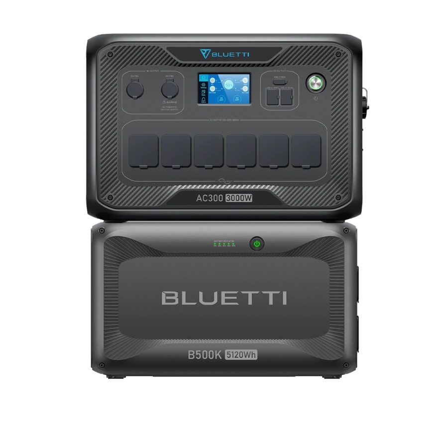 Домашняя зарядная станция с дополнительной батареей BLUETTI AC300 + B500K Home Battery Backup | 5120Wh 3000W (AC300+B500K)