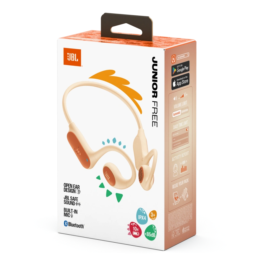 Дитячі бездротові навушники JBL Junior Free - Peach (JBLJRFREEPEA)