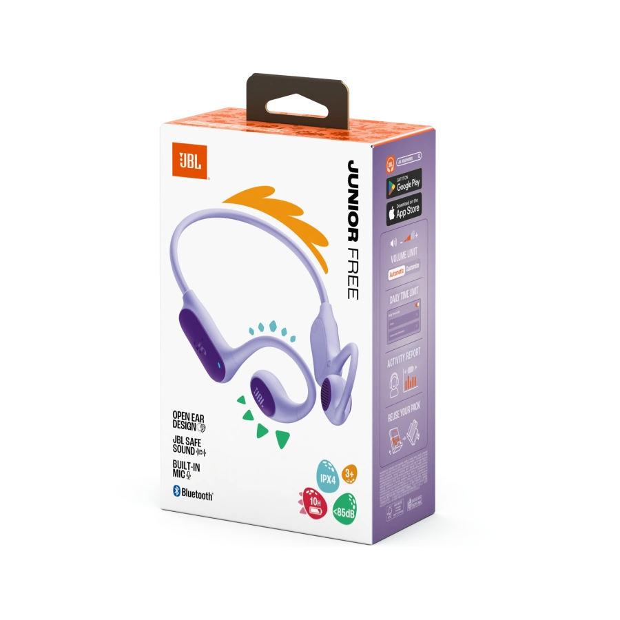 Дитячі бездротові навушники JBL Junior Free - Purple (JBLJRFREEPUR)
