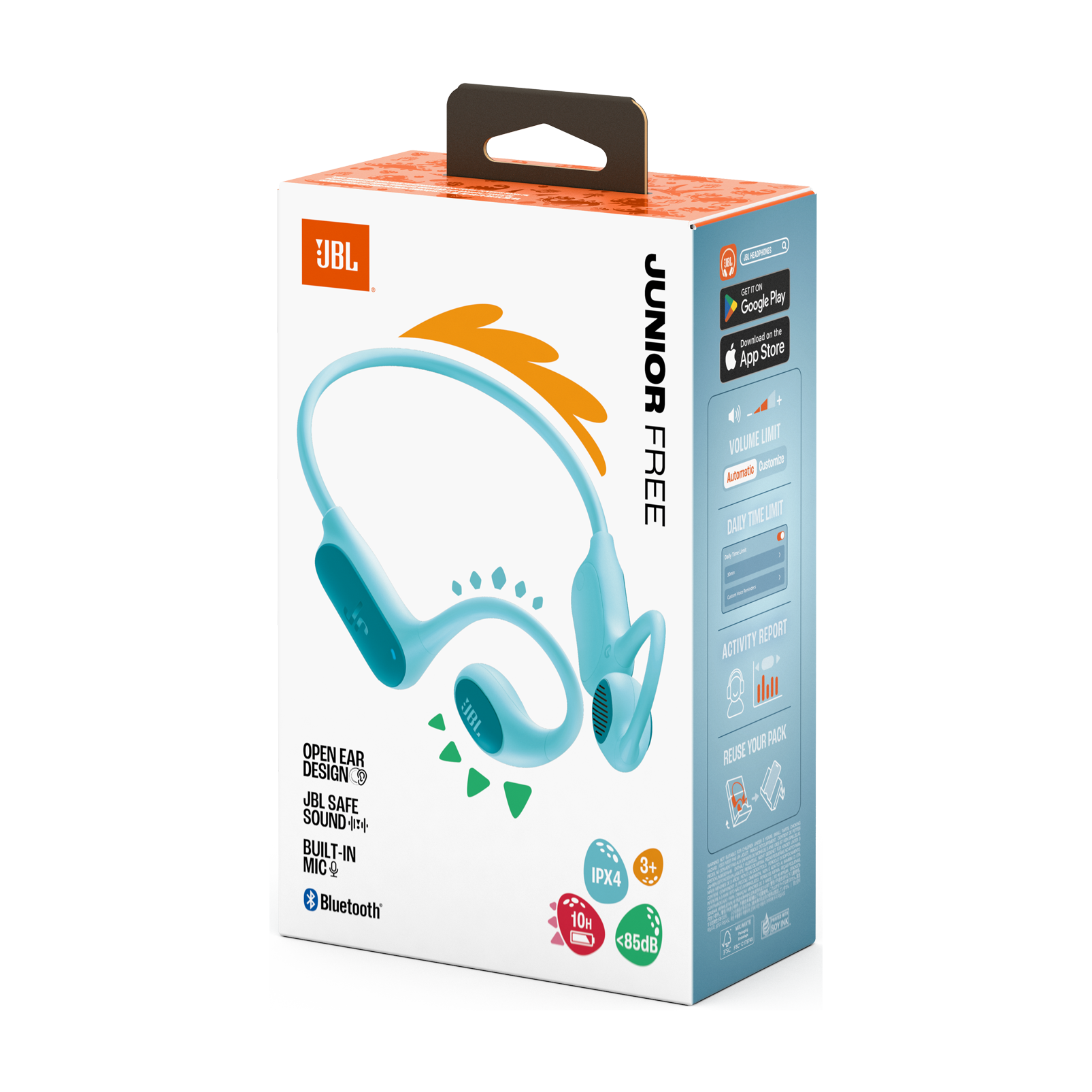 Дитячі бездротові навушники JBL Junior Free - Teal (JBLJRFREETEL)