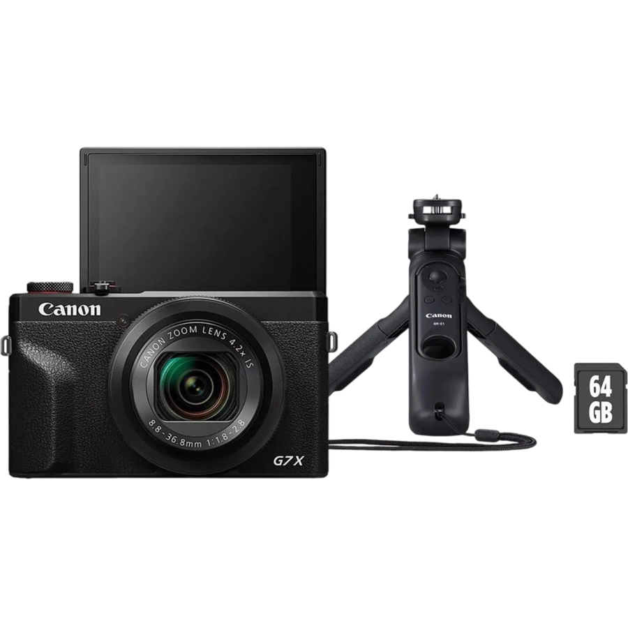 Фотоаппарат Canon PowerShot G7 X Mark III – Black [VLogger Kit] (3637C029)