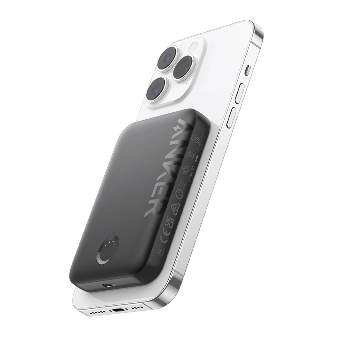 Магнитный павербанк Anker 321 MagGo Battery [PowerCore 5K] 5000mAh - Black Stone (A1616011)