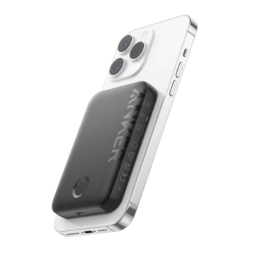 Магнитный павербанк Anker 321 MagGo Battery [PowerCore 5K] 5000mAh - Black Stone (A1616011)