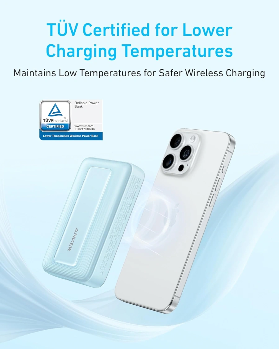 Магнитный павербанк Anker Zolo Magnetic Power Bank 10000mAh 30W - Black (A1684011)